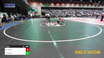 64 lbs Semifinal - Orlando Cruz, Red Wave Wrestling vs Van Craig, Florida Scorpions