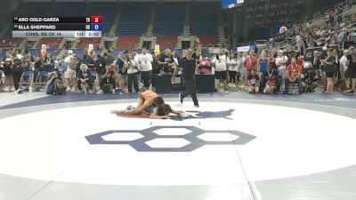 110 lbs Cons. Rd Of 16 - Aro Ogle-Garza, Texas vs Ella Sheppard, South Carolina