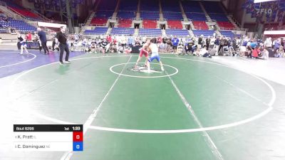 106 lbs Cons 8 #2 - Kaleb Pratt, IL vs Cruzer Dominguez, NE