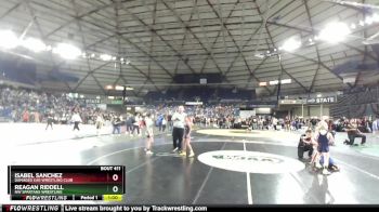 74 lbs Cons. Round 2 - Reagan Riddell, NW Spartans Wrestling vs Isabel Sanchez, Damaged Ear Wrestling Club