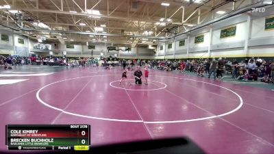 45 lbs Champ. Round 3 - Brecken Buchholz, Badlands Little Brawlers vs Cole Kimrey, Northeast MT Wrestling