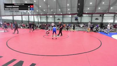 Junior Boys GR - 113 lbs Cons. Semis - Tanner Rhoton, AK vs Rikki Villasenor, CA