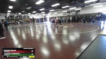 190 lbs Champ. Round 2 - Mason Walsh, Carlsbad vs Thomas Sandoval, Vacaville