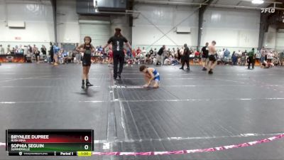 58/62 Round 3 - Brynlee Dupree, Rush MMA vs Sophia Seguin, Summerville