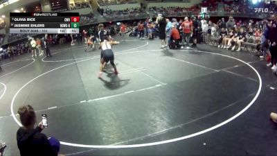 101 lbs Champ. Round 2 - Jasmine Ehlers, Nebraska City Wrestling Club - Girls vs Olivia Bice, CWO
