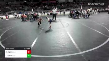70 lbs Semifinal - Nolan Agens, Blairstown WC vs Lucas Turner, Elite Wrestling