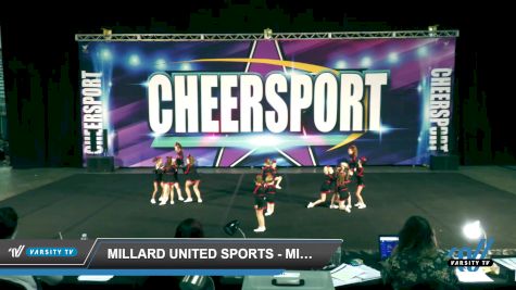 Millard United Sports - Millard United Spirit Elite Rubies - Millard United Spirit Elite Rubies [2022 L1 Performance Rec - 12Y (NON) Day 1] 2022 CHEERSPORT Council Bluffs Classic
