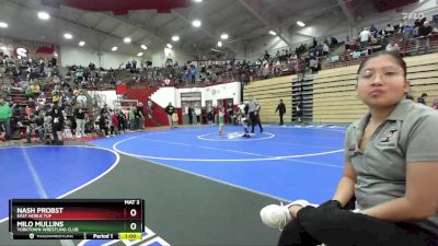 53 lbs Cons. Round 2 - Nash Probst, East Noble TUF vs Milo Mullins, Yorktown Wrestling Club