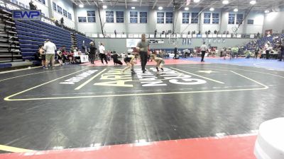 64 lbs Semifinal - Barrett Ellis, Salina Wrestling Club vs Brinley Leyba, Team Tulsa Wrestling Club