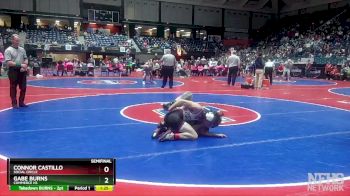 1A-113 lbs Semifinal - GABE BURNS, Commerce Hs vs Connor Castillo, Social Circle