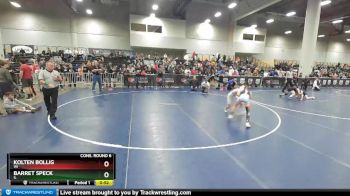 87 lbs Cons. Round 6 - Barret Speck, IL vs Kolten Bollig, WI