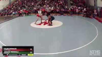 132 lbs Semifinal - Jerome Mendiola, Cheyenne vs Tyler Morales, Arbor View