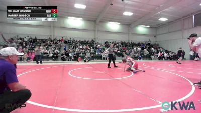 83 lbs Rr Rnd 4 - William Henson, Fort Gibson Youth Wrestling vs Karter Rosson, Vian Wrestling Club