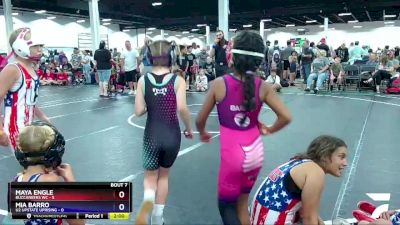 57 lbs Round 3 (6 Team) - Maya Engle, Buccaneers WC vs Mia Barro, U2 Upstate Uprising