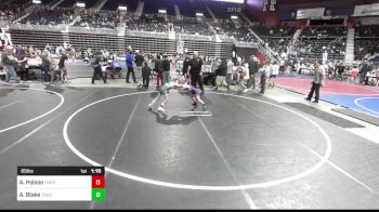 65 lbs Quarterfinal - Aksel Polson, Thermopolis WC vs Andrew Blake, Touch Of Gold WC