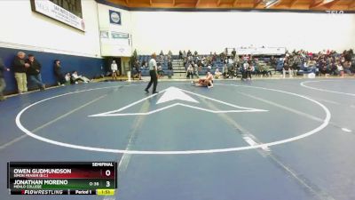 184 lbs Semifinal - Owen Gudmundson, Simon Fraser (B.C.) vs Jonathan Moreno, Menlo College