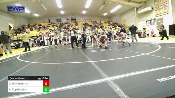 98 lbs Quarterfinal - Carson Huffman, Fort Gibson Youth Wrestling vs Asher Copeland, Har-Ber High School