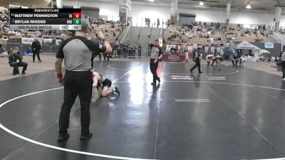 A 126 lbs 3rd Place Match - Brylan Rhodes, Greeneville High School vs Matthew Pennington, Eagleville High School