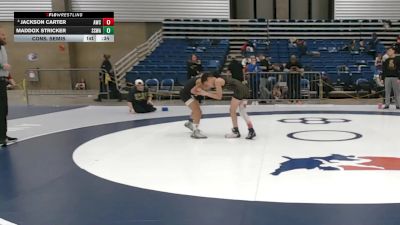 77 lbs Cons. Semis - Maddox Stricker, SWAT - Savage Wrestling Athletic Team vs Jackson Carter, Avon Wrestling Club