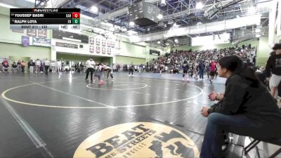 132 lbs Cons. Round 3 - Ralph Loya, EAGLE ROCK vs Youssef Basri, CARSON