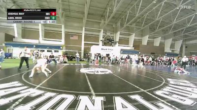 95 lbs Champ. Round 1 - Abel Reed, 208 Badgers Wrestling Club vs Joshua May, Northside Wrestling Club