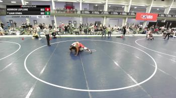 Junior Boys - 285 lbs Champ. Round 1 - Kerrion LeFlore, Missouri vs Liam O'Neil, WOW Wrestling Club