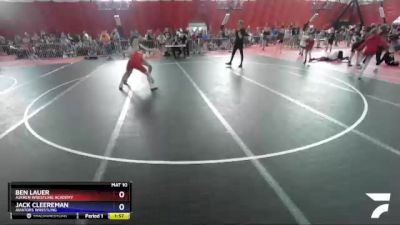 138 lbs Cons. Round 4 - Ben Lauer, Askren Wrestling Academy vs Jack Cleereman, Aviators Wrestling