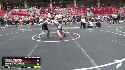 130 lbs Cons. Round 2 - Parker Williams, Wamego Wrestling Club vs Andrew McGrosky, SlyFox