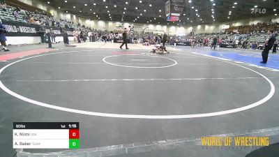 90 lbs Rr Rnd 5 - Kellan Niimi, USA Gold vs Alexis Baker, Team Coalinga