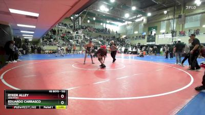 132 lbs Cons. Round 2 - Ryker Alley, Sequoyah vs Eduardo Carrasco, MUSKOGEE