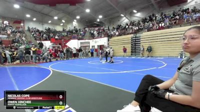 165 lbs Cons. Semi - Owen Hinchee, North Vermillion vs Nicolas COPE, Monroe Central Club Wrestling
