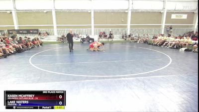 144 lbs Placement Matches (8 Team) - Kasen McAffrey, Oklahoma Outlaws Blue vs Lake Waters, Missouri
