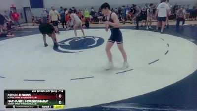 114 lbs Cons. Semi - Ayden Jenkins, Soddy Daisy Wrestling Club vs Nathaniel Moungsiharat, Soddy Daisy Wrestling Club