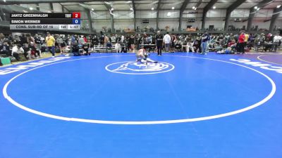 113 lbs Cons. Sub-rd Of 16 - Jantz Greenhalgh, Team Utah vs Simon Werner