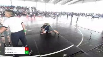 77 lbs Semifinal - Gunner Barron, Black Cat WC vs Hayden Wegener, Bear WC