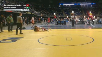 117 lbs Round Of 16 - Jonathan Aroche-Pelaez, Nazareth vs Greyson Morris, Albert Gallatin