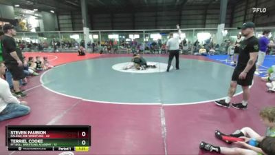 113 lbs Round 5 (6 Team) - Steven Faubion, RALEIGH ARE WRESTLING vs Terriel Cooke, PIT BULL WRESTLING ACADEMY