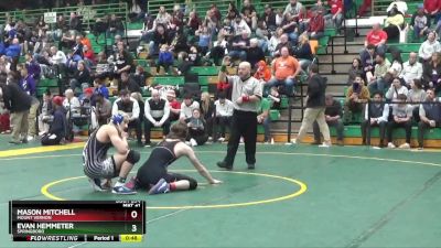 150 lbs 7th Place Match - Evan Hemmeter, Springboro vs Mason Mitchell, Mount Vernon