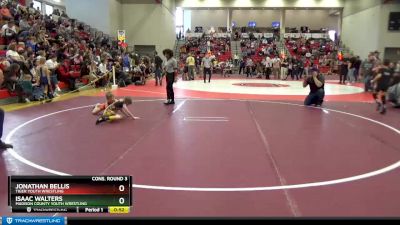 55 lbs Cons. Round 3 - Jonathan Bellis, Tiger Youth Wrestling vs Isaac Walters, Madison County Youth Wrestling