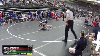 65 lbs Round 1 (6 Team) - Sophia Gatewood, Team Indiana vs Kalaya Baxter, Idaho