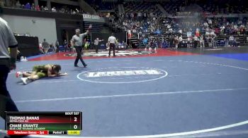 126 lbs Quarterfinal - Thomas Banas, Demolition WC vs Chase Krantz, Blue Line Training Academy