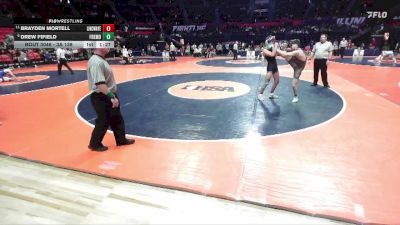 3A 138 lbs Champ. Round 1 - Brayden Mortell, Frankfort (Lincoln-Way East) vs Drew Fifield, Palatine (Fremd)