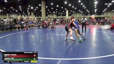 132 lbs Cons. Semi - Quinn Ivey, Stronghold Wrestling Club vs Brody Hayes, PWC