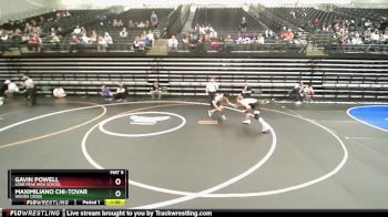 168 lbs Champ. Round 2 - Gavin Powell, Lone Peak High School vs Maximiliano Chi-Tovar, Woods Cross