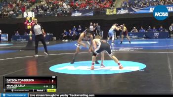 125 lbs Cons. Round 2 - Manuel Leija, Davenport vs Dayson Torgerson, Colorado Mesa