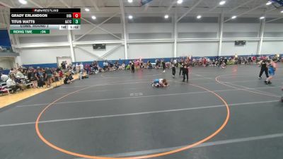126 lbs Cons. Round 2 - Titus Watts, All American TC vs Grady Erlandson, Unattached