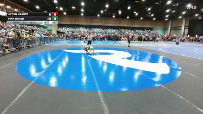 48-52 lbs Round 3 - Finn Ritter, Fallon Outlaws WC vs Ayden Krantz, Nevada Elite
