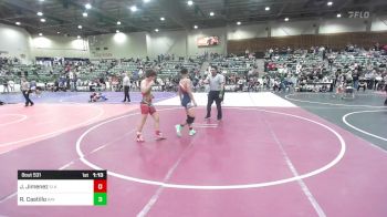 130 lbs Semifinal - Josh Jimenez, Elk Grove Wr Acd vs Raymond Castillo, Bay Area Dragons