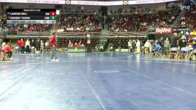 1A-106 lbs Cons. Round 4 - Crosby Yoder, Logan-Magnolia vs Landon Bell, Highland, Riverside