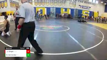 138 lbs Semifinal - James Singer, Bloomingdale vs Nikolas Hernandez, Riverview (Riverview)